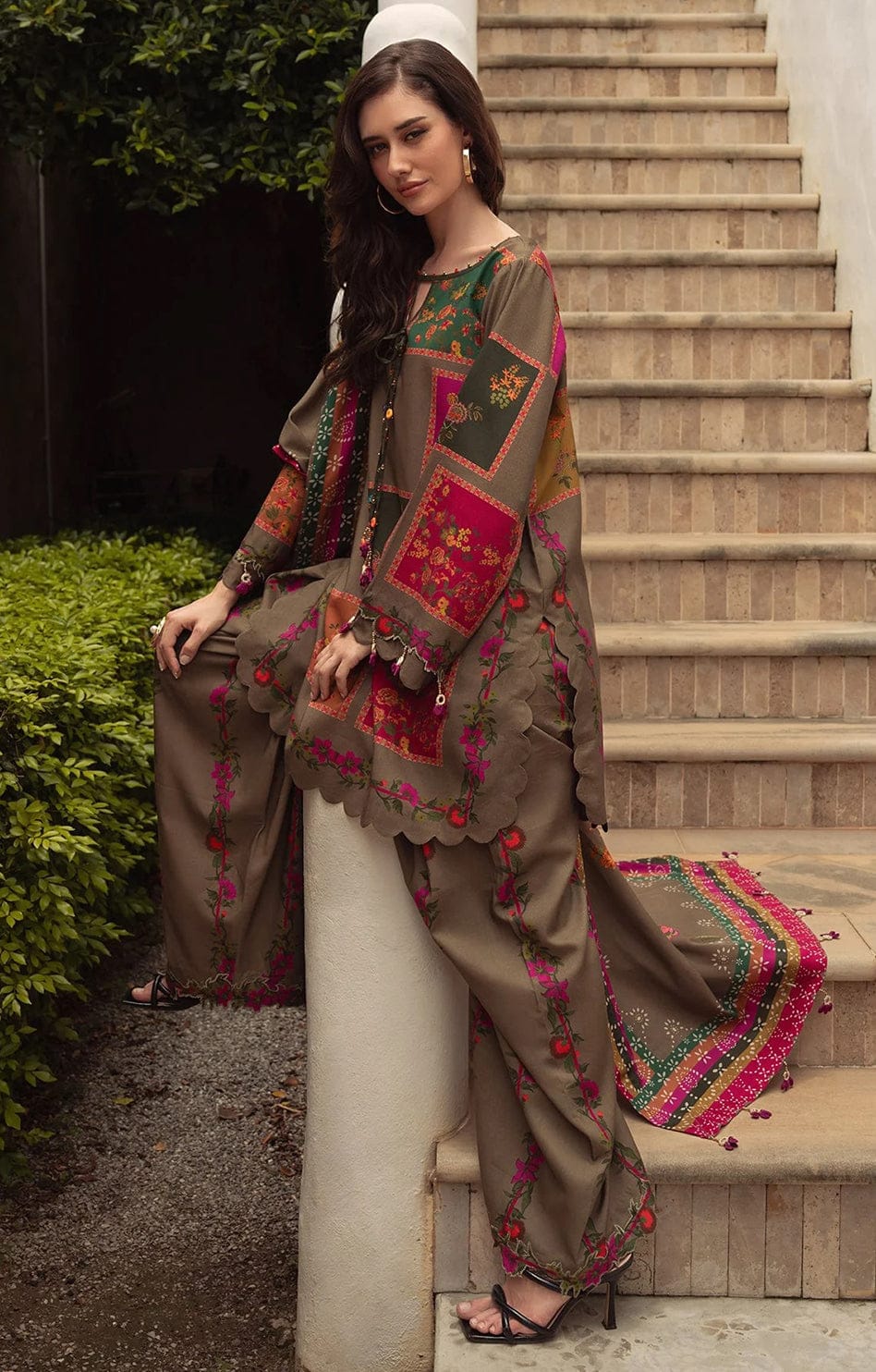 Charizma Digital Printed Silk Article High Quality Silk