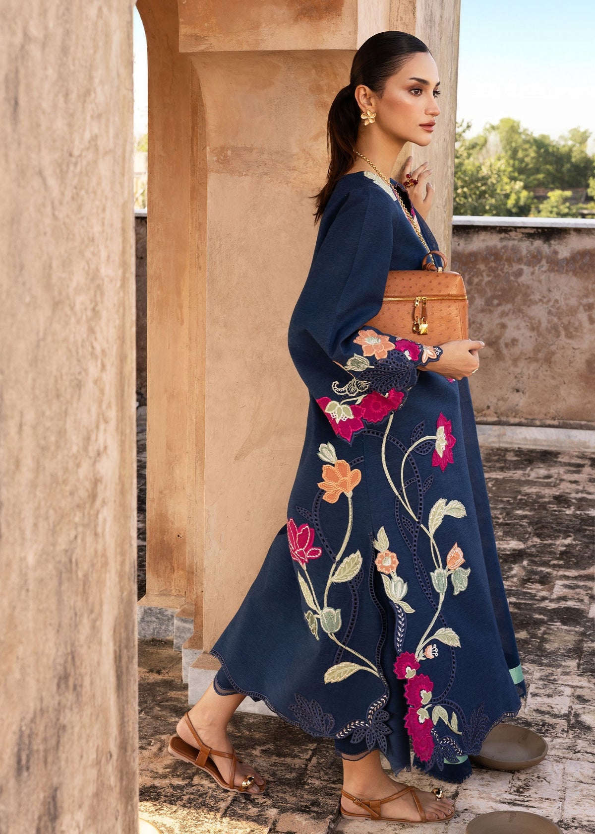 Crimson Dhanak Embroidered 2 piece