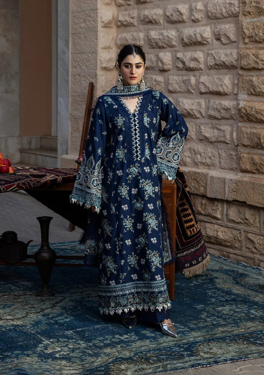 KAHF LUXURY EID EMBROIDERED 3 PC ARTICLE