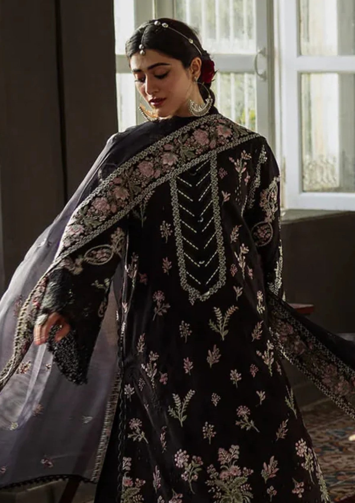 KAHF LUXURY EMBROIDERED 3 PIECE