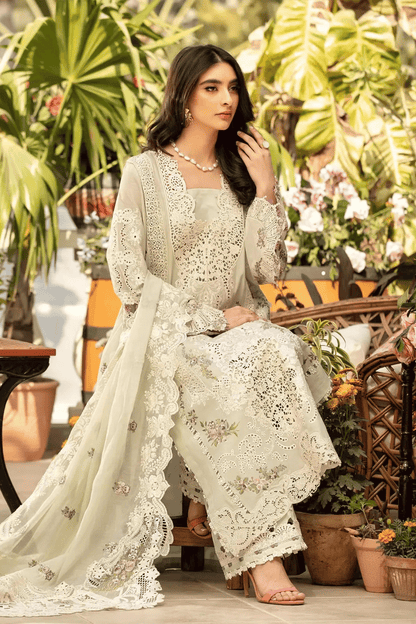 Elaf Dhanak Embroidered 3pc Article With Embroidered Shawl Gol Pallo