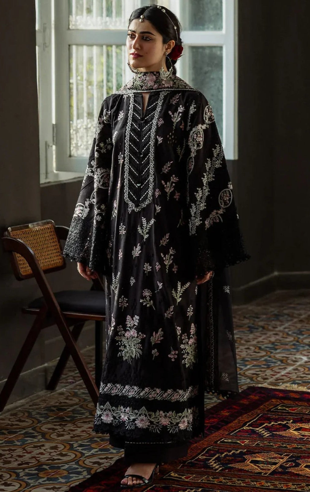 KAHF LUXURY EMBROIDERED 3 PIECE