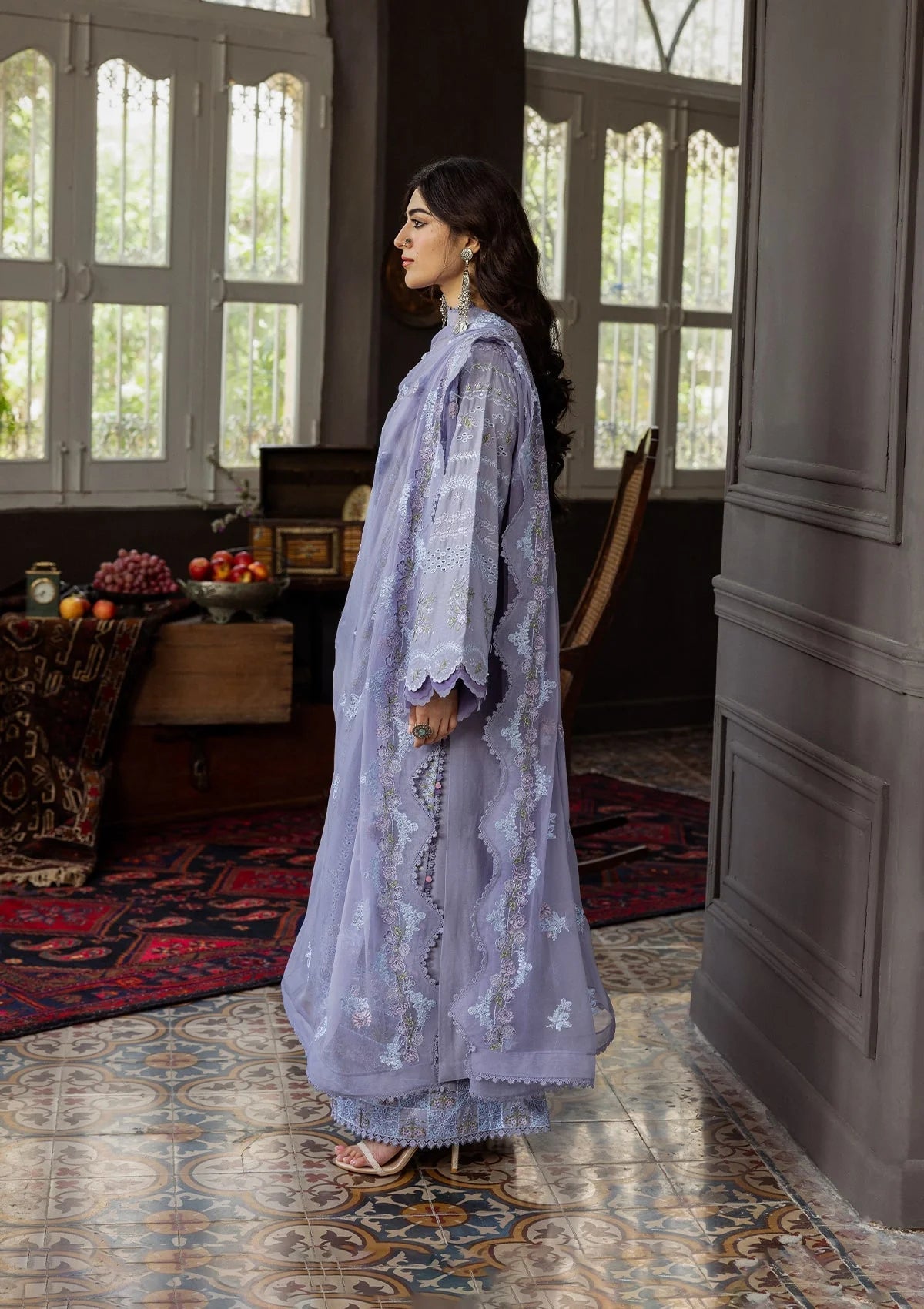 KAHF LUXURY EMBROIDERED 3 PIECE