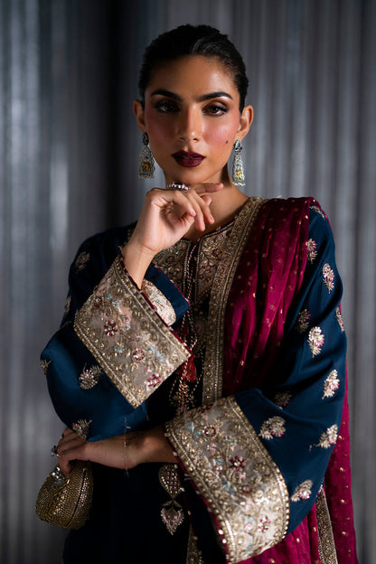 Silk Embroidered 3pc Article