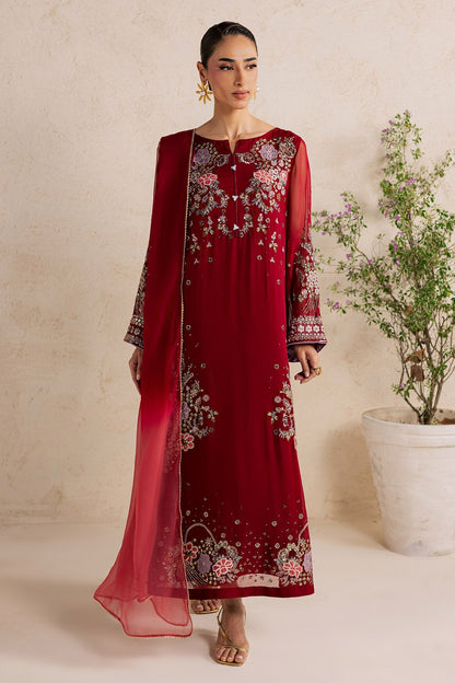 Silk Embroidered 3pc Article