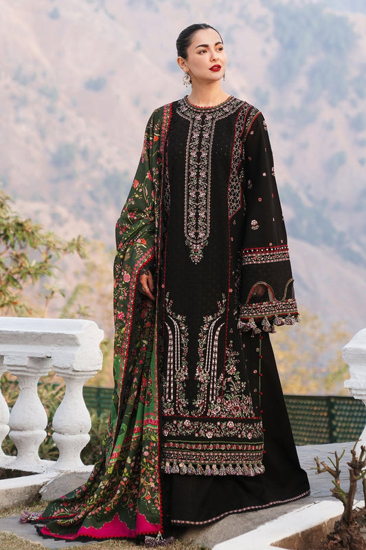 HUSSAIN REHAR LUXURY LAWN 3 PC EMBROIDERED SET