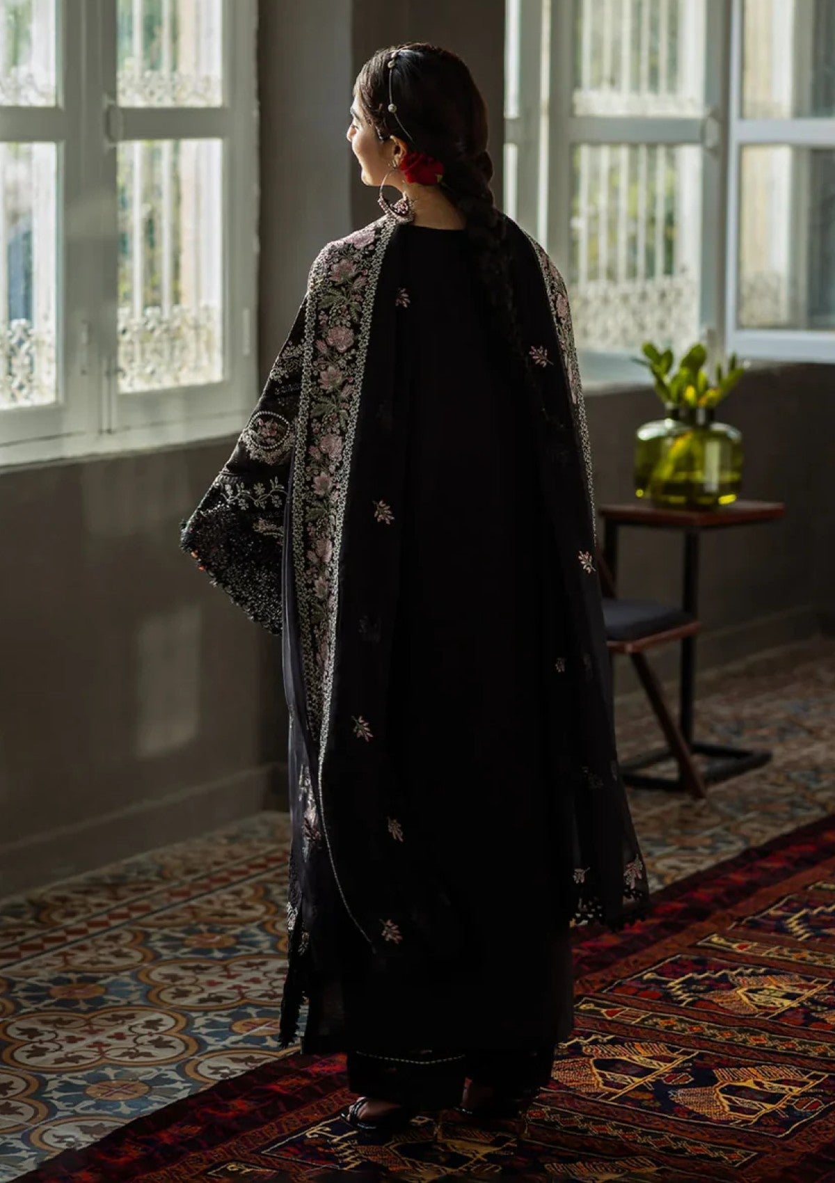 KAHF LUXURY EMBROIDERED 3 PIECE