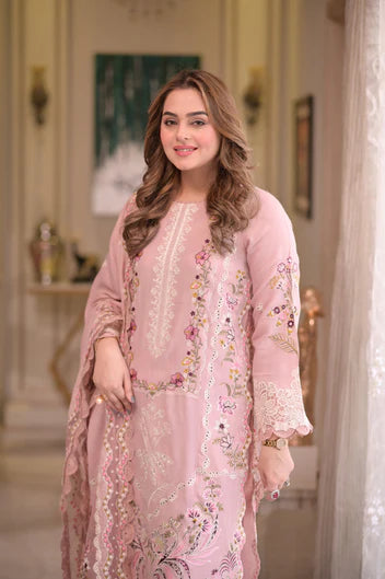 ANEELAS LUXURY EMBROIDERED 3 PC