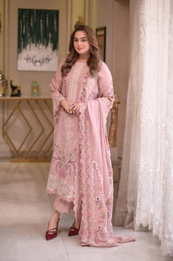 ANEELAS LUXURY EMBROIDERED 3 PC