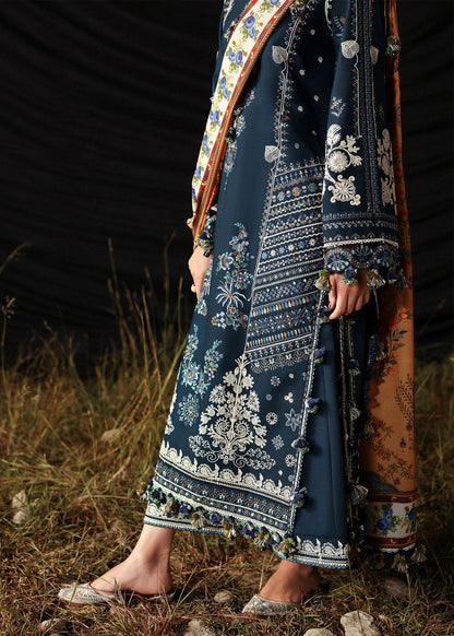 Hussain Rehar Luxury Embroidered 3 Pc