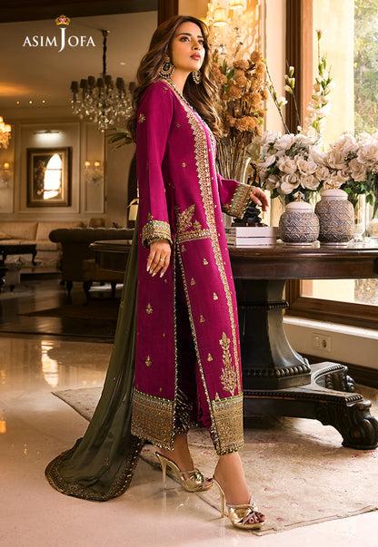 Asim Jofa Luxury Chiffon Embroidered 3pc