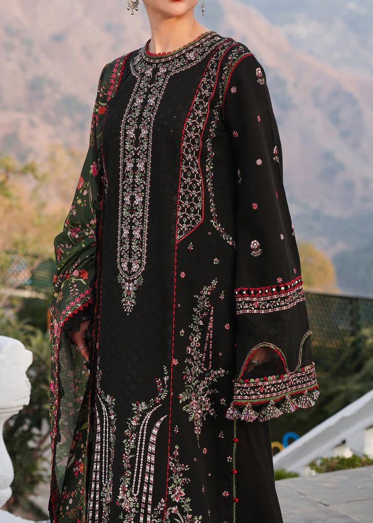 HUSSAIN REHAR LUXURY LAWN 3 PC EMBROIDERED SET