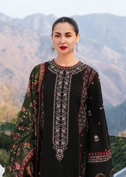 HUSSAIN REHAR LUXURY LAWN 3 PC EMBROIDERED SET