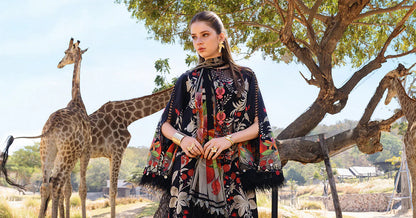 MARIA B. LUXURY PRINTED 3 PIECE WITH EMBROIDERED PATCHES