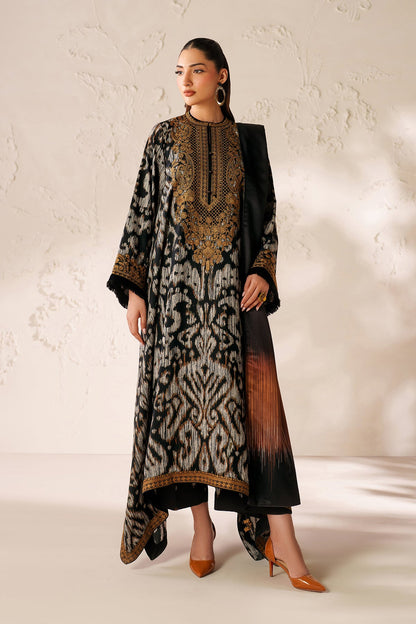 BAROQUE PRINTED 3 PIECE WITH PATCHES AND READY DUPPATA