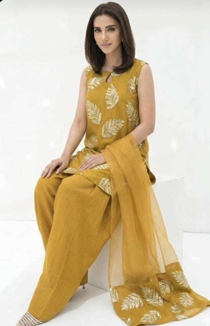 Laam Trending Dhanak Embroidered 2 Piece