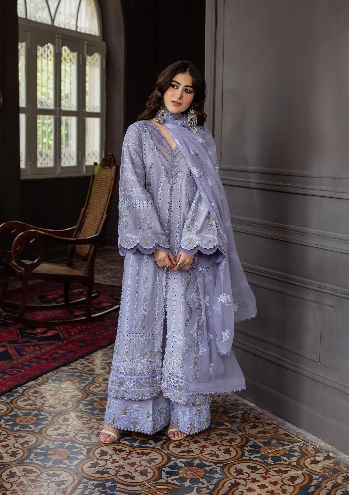 KAHF LUXURY EMBROIDERED 3 PIECE