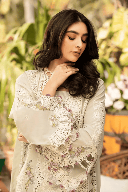 Elaf Dhanak Embroidered 3pc Article With Embroidered Shawl Gol Pallo