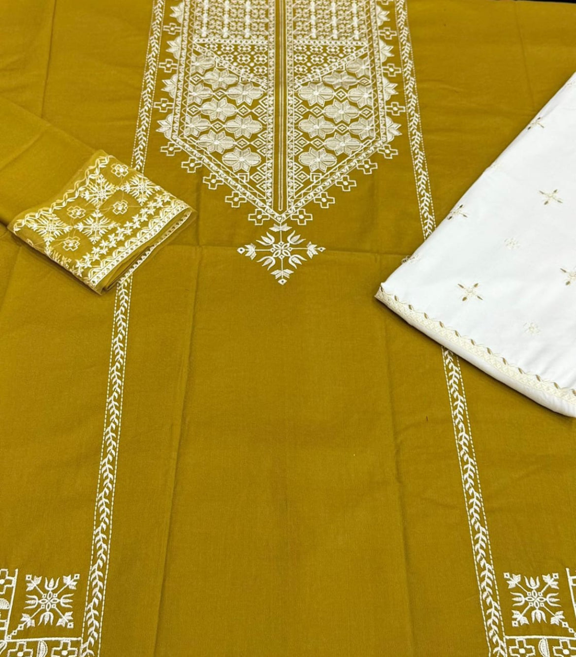 Urge Pret Embroidered Dhanak 2 pc with Patches