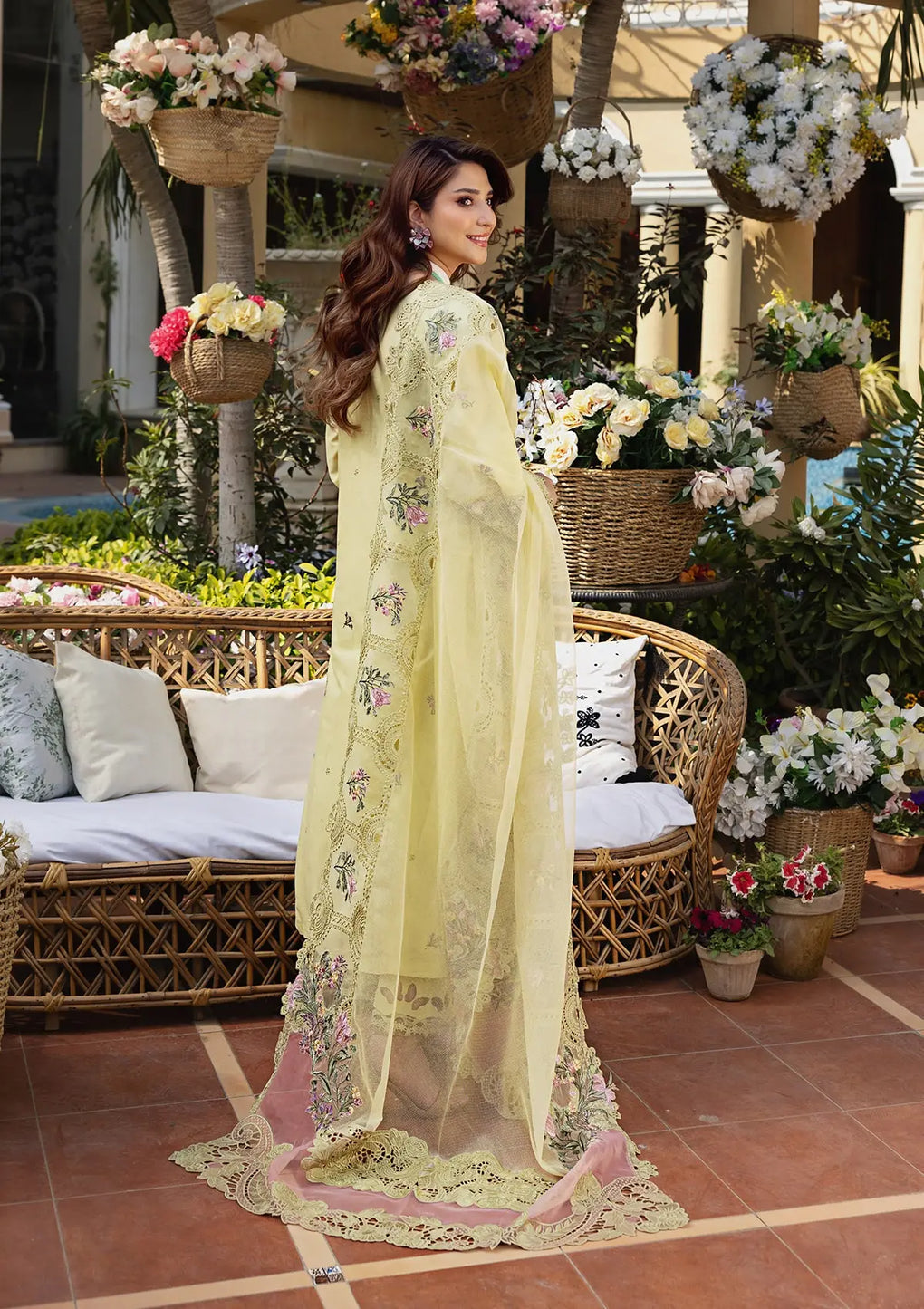 Elaf Dhanak Luxury 3 Pc New Colour Party Wear