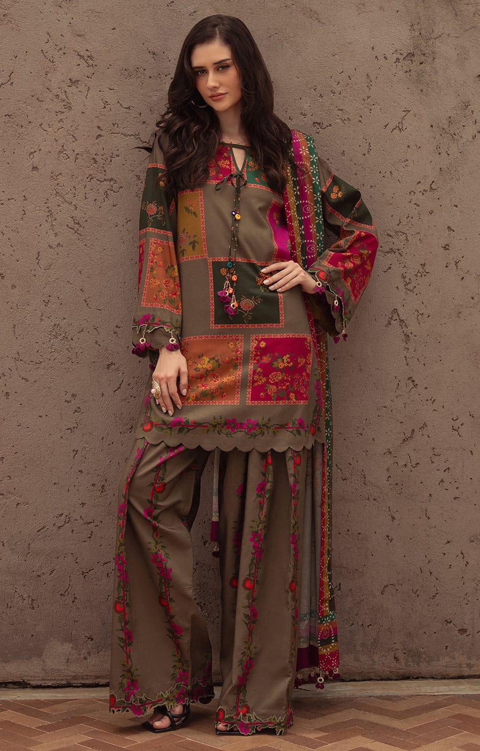 Charizma Digital Printed Silk Article High Quality Silk
