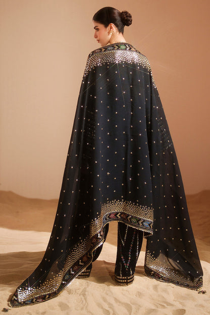 Jazmin Luxury Velvet with 9mm Sequence and Bamber Chiffon Duppata with 4 sided Heavy Patch
