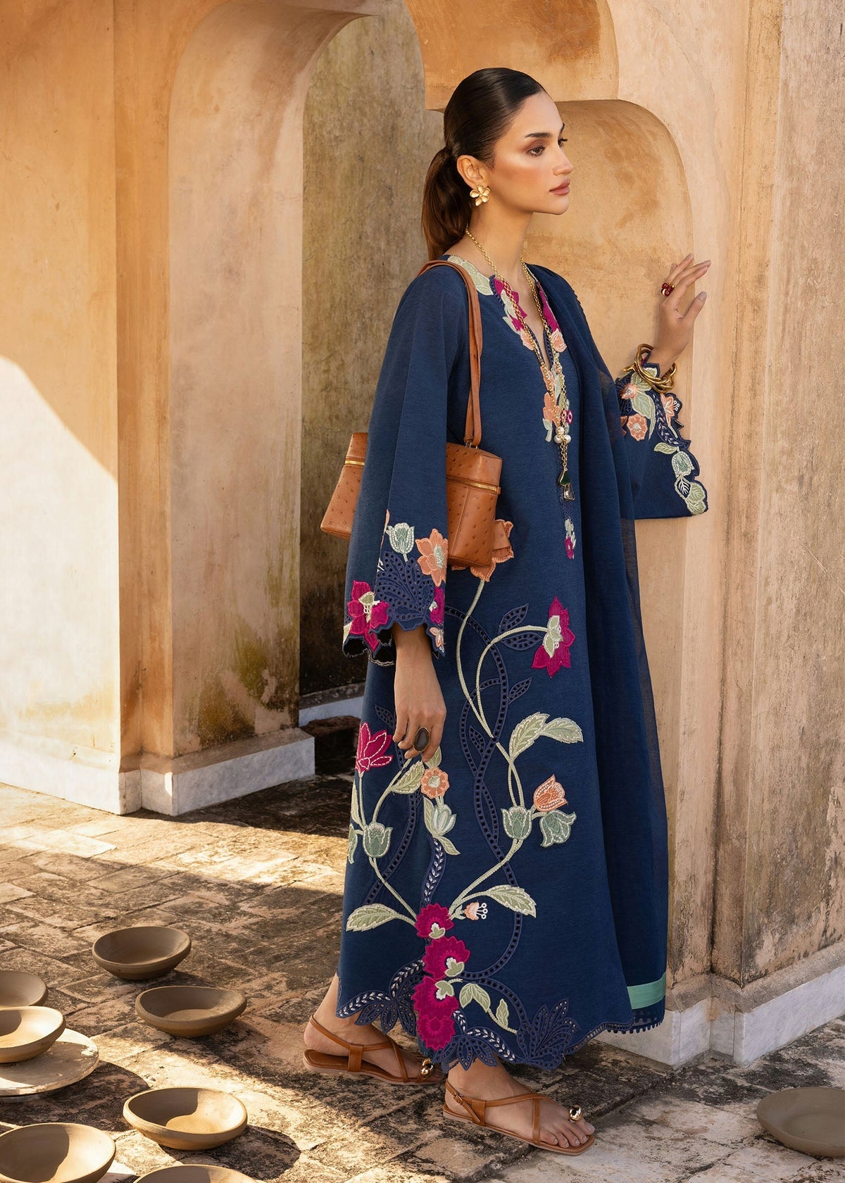 Crimson Dhanak Embroidered 2 piece