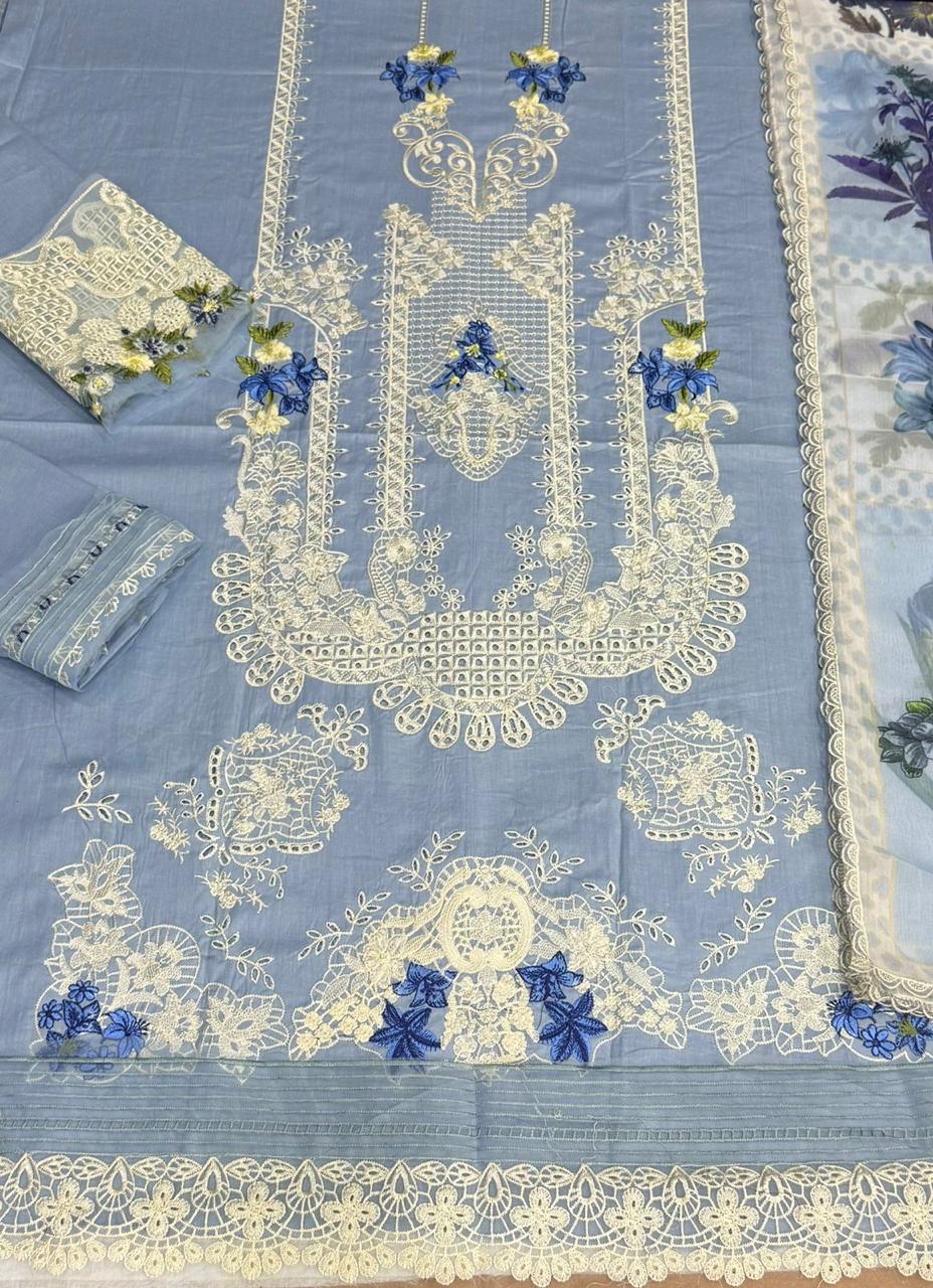 Dhanak Embroidered 3 Pc
