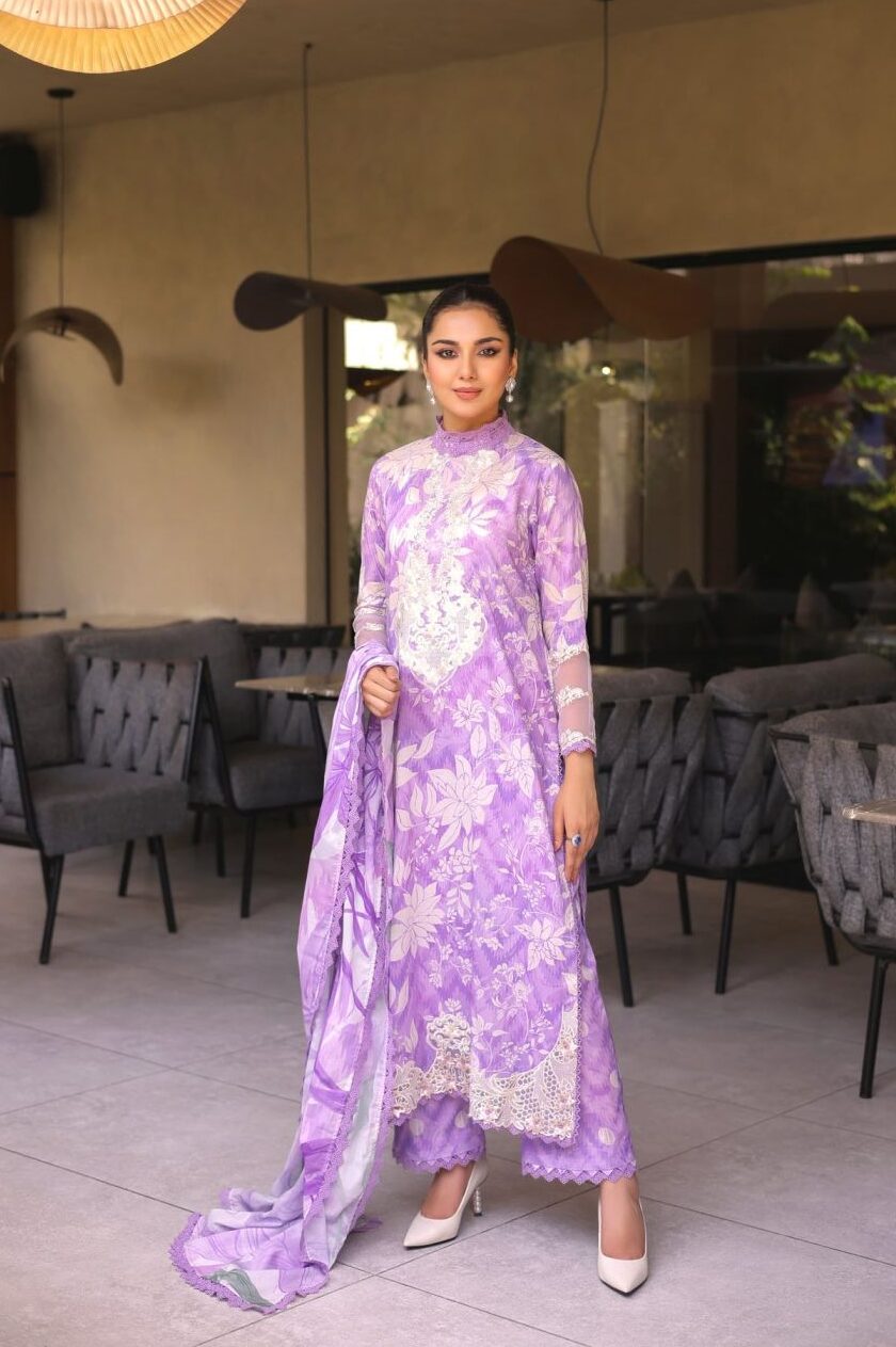 Aneelas Printed Lawn 3 Piece