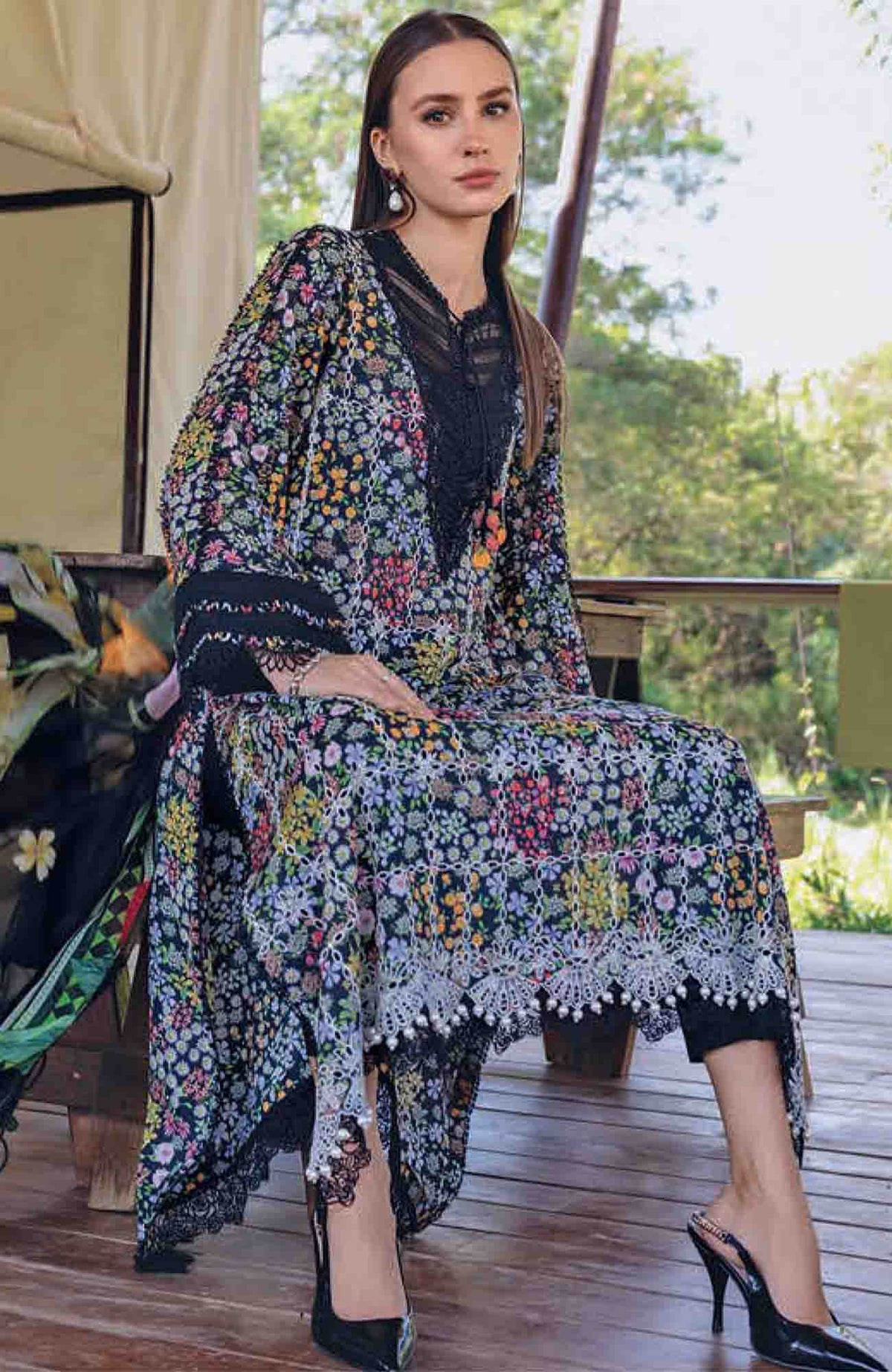 Maria B. Printed Lawn 3 Pc