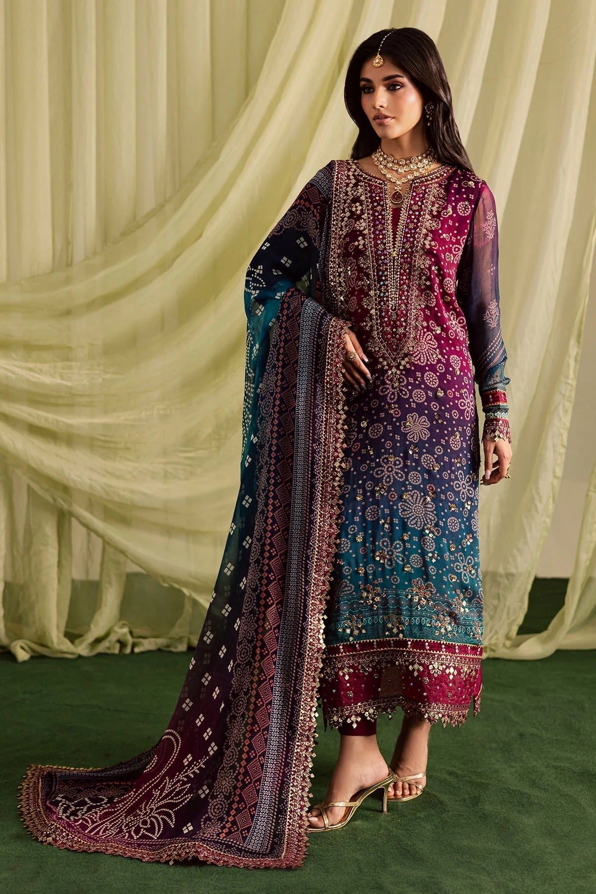 Nureh Printed Lawn 3 Pc