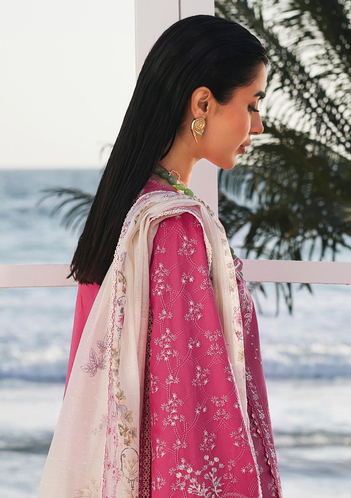 QALAMKAR LUXURY EMBROIDERED 3 PIECE SET