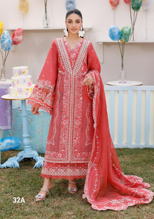 BIN ILYAS LUXURY EMBROIDERED 3 PIECE SET