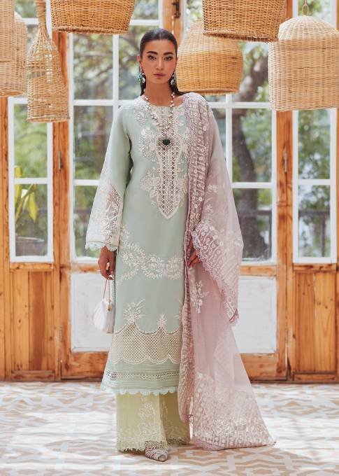 CRIMSON LUXURY EMBROIDERED 3 PIECE