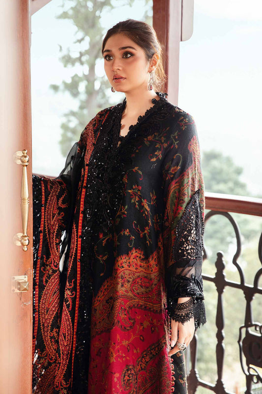 MARIA B. PRINTED LAWN 3 PC WITH PATCHES AND READY DUPPATA