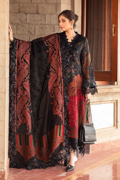 MARIA B. PRINTED LAWN 3 PC WITH PATCHES AND READY DUPPATA