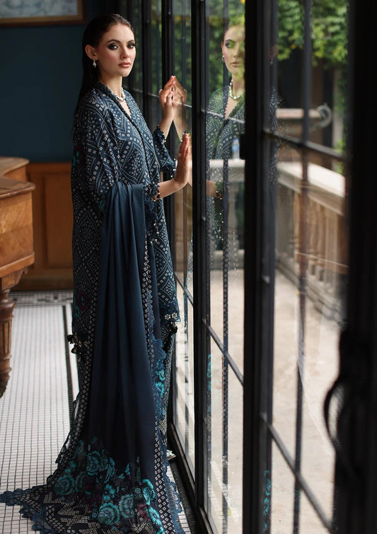 CHARIZMA PRINTED 3 PIECE WITH PATCHES AND READY DUPPATA