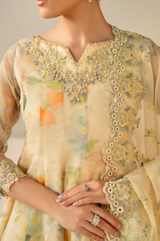 BAROQUE PRINTED 3 PIECE WITH PATCHES AND READY DUPPATA