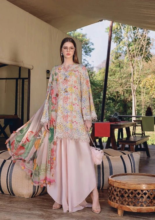 MARIA B. PRINTED 3 PIECE WITH PATCHES AND READY DUPPATA