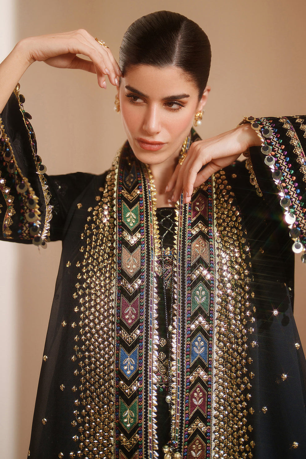 JAZMIN LUXURY EMBROIDERED UNSTITCHED 3 PC