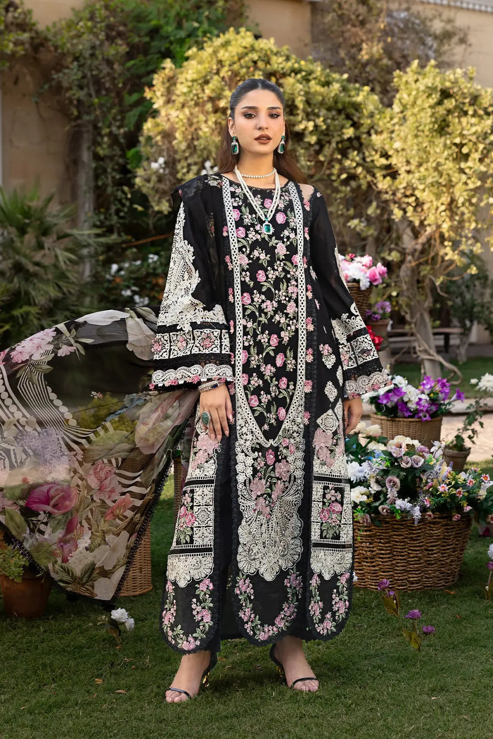 ELAF LUXURY EMBROIDERED UNSTITCHED 3 PC ARTICLE