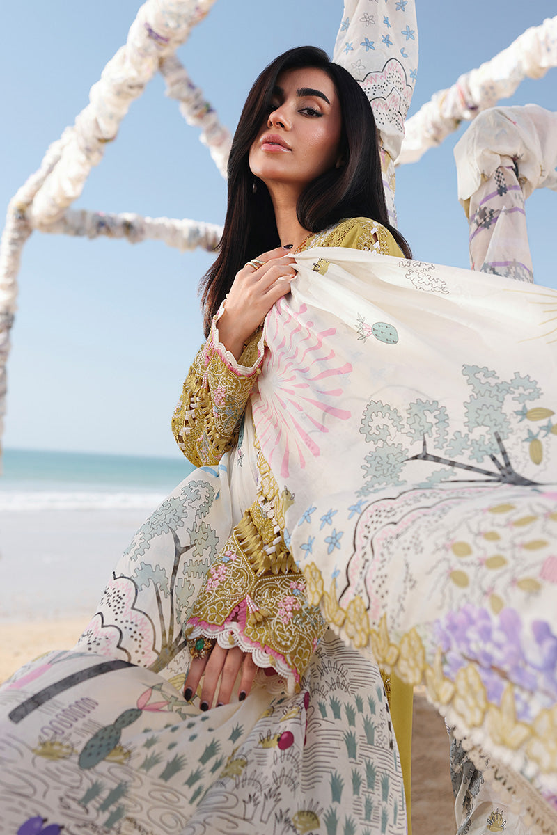 QALAMKAR LUXURY EMBROIDERED UNSTITCHED 3 PC ARTICLE