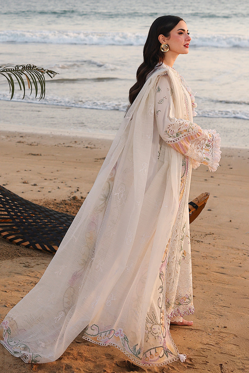 QALAMKAR LUXURY EMBROIDERED LAWN 3 PC