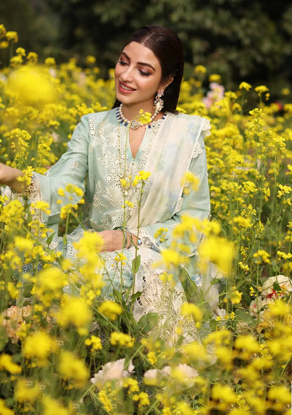 KAHF EMBROIDERED LAWN 3 PIECE
