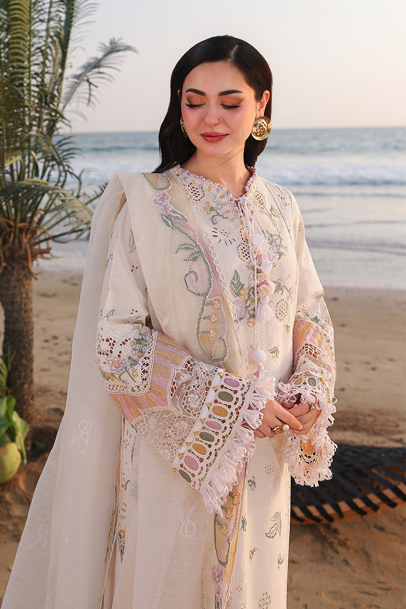 QALAMKAR LUXURY EMBROIDERED LAWN 3 PC