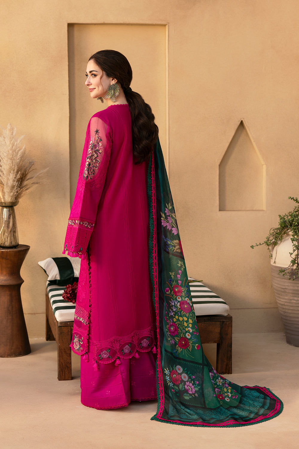 SAIRA RIZWAN LUXURY LAWN EMBROIDERED UNSTITCHED 3 PC ARTICLE