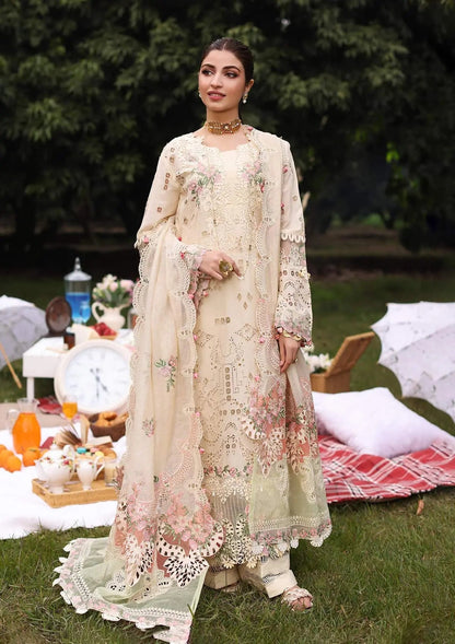 KAHF LUXURY EMBROIDERED UNSTITCHED LAWN 3 PC