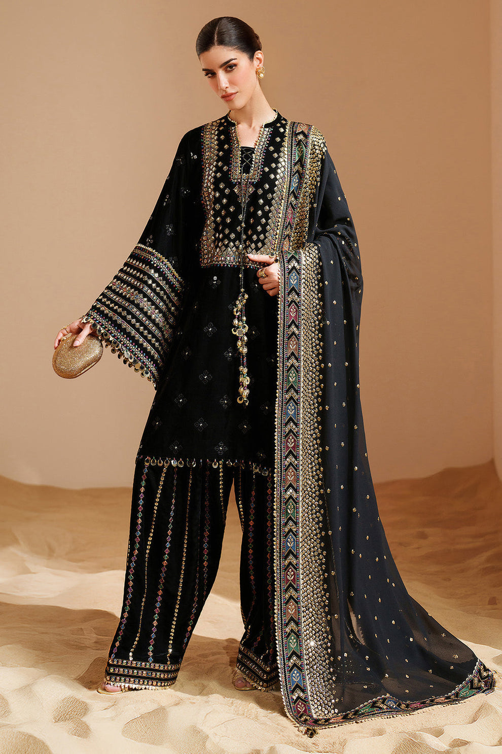JAZMIN LUXURY EMBROIDERED UNSTITCHED 3 PC