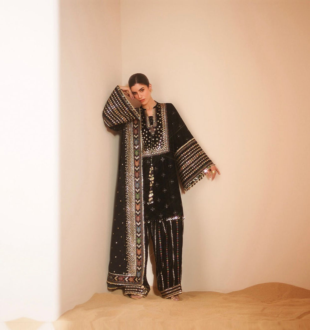JAZMIN LUXURY EMBROIDERED UNSTITCHED 3 PC