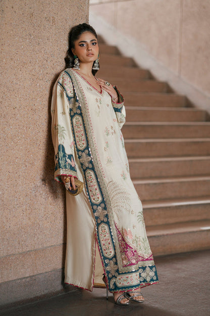 ETHNC LUXURY EMBROIDERED SILK 2 PC
